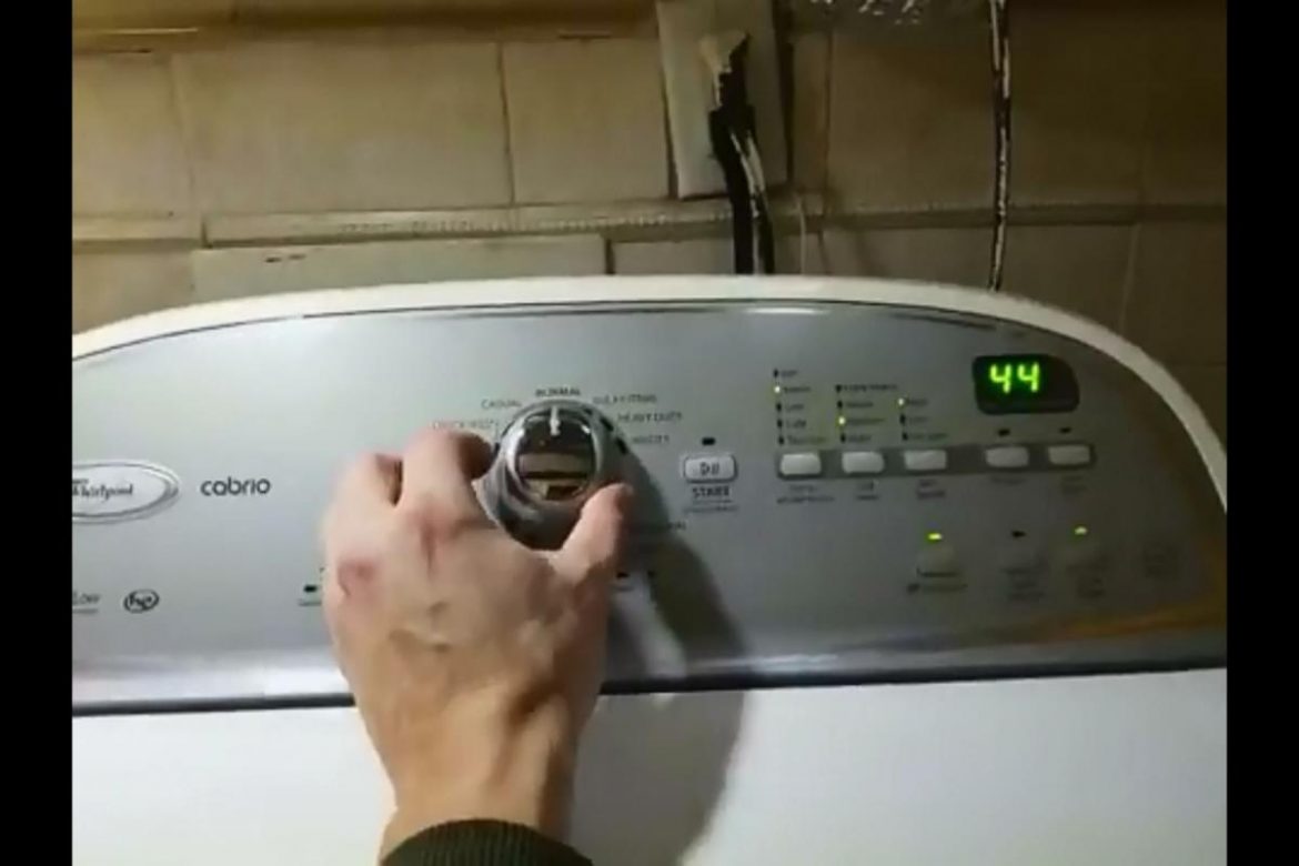 Whirlpool Cabrio Washer Machine Service Mode – Video