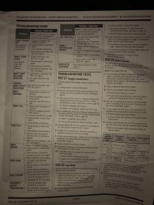 Service Manual Sheet