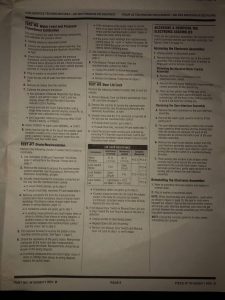 Service Manual Sheet