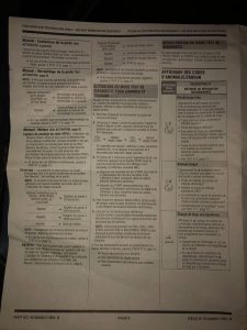 Service Manual Sheet