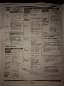 Service Manual Sheet